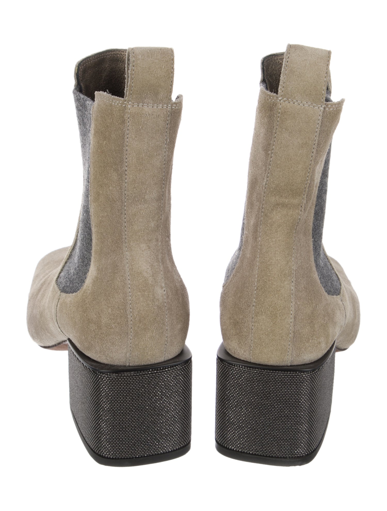 Brunello Cucinelli Monili Suede Chelsea Boots